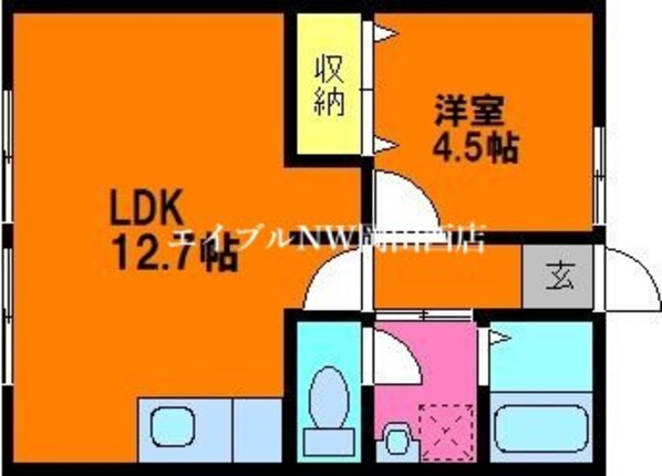 西之町コーポの物件間取画像